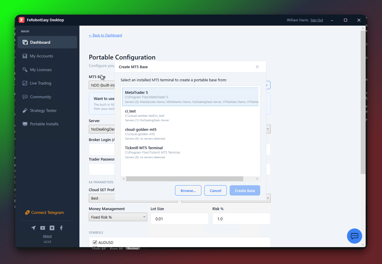 Select Your Broker's MT5 Terminal