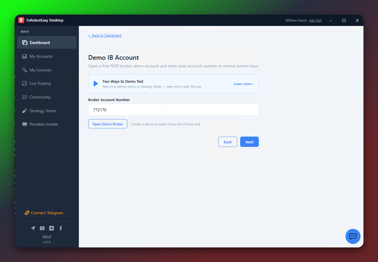 Enter Your Account Number